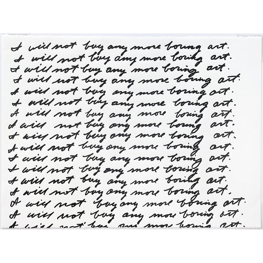 Jim Kempner, Will Not Buy (Homage to JB II), 2018