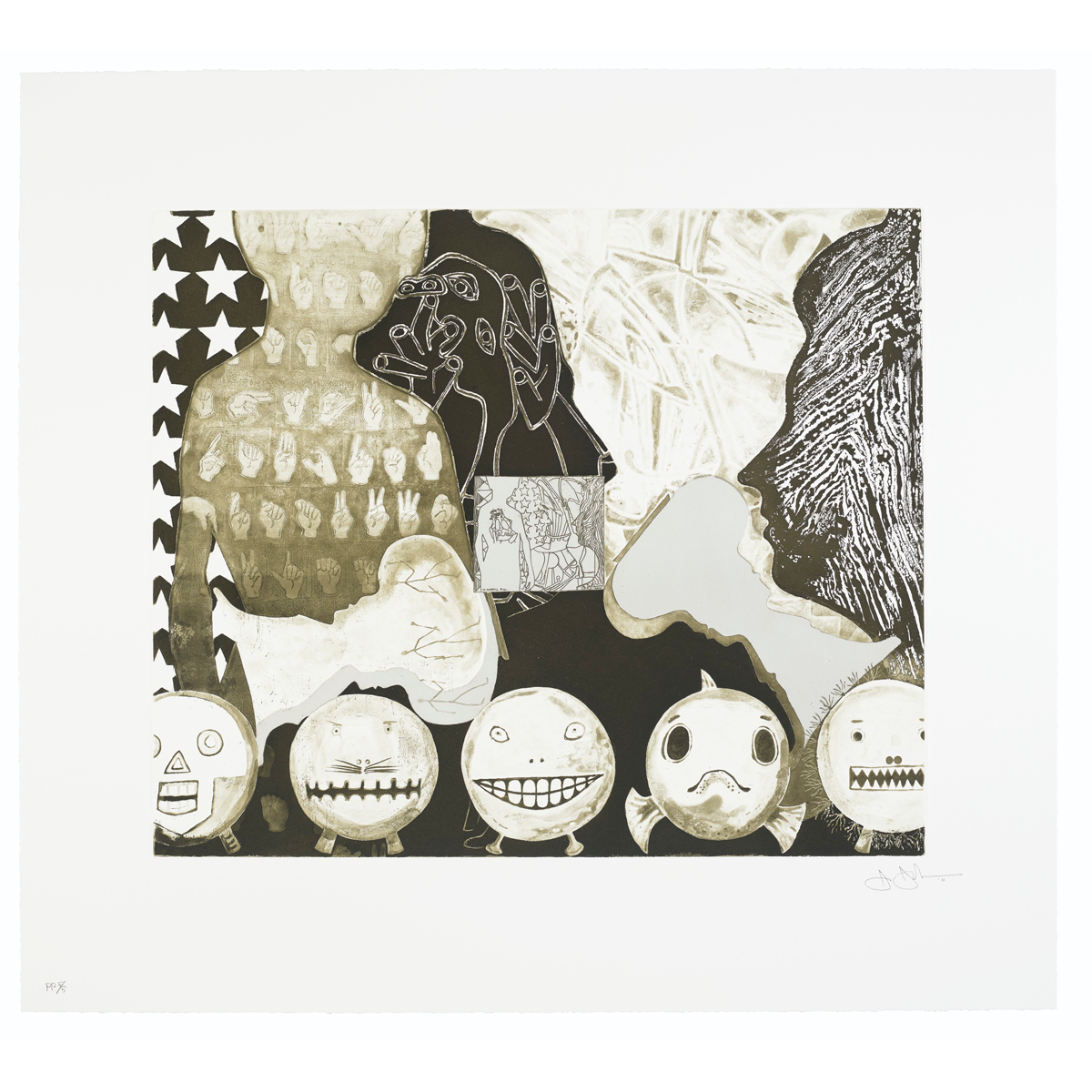 Jasper Johns, Shrinky Dink 4, 2011