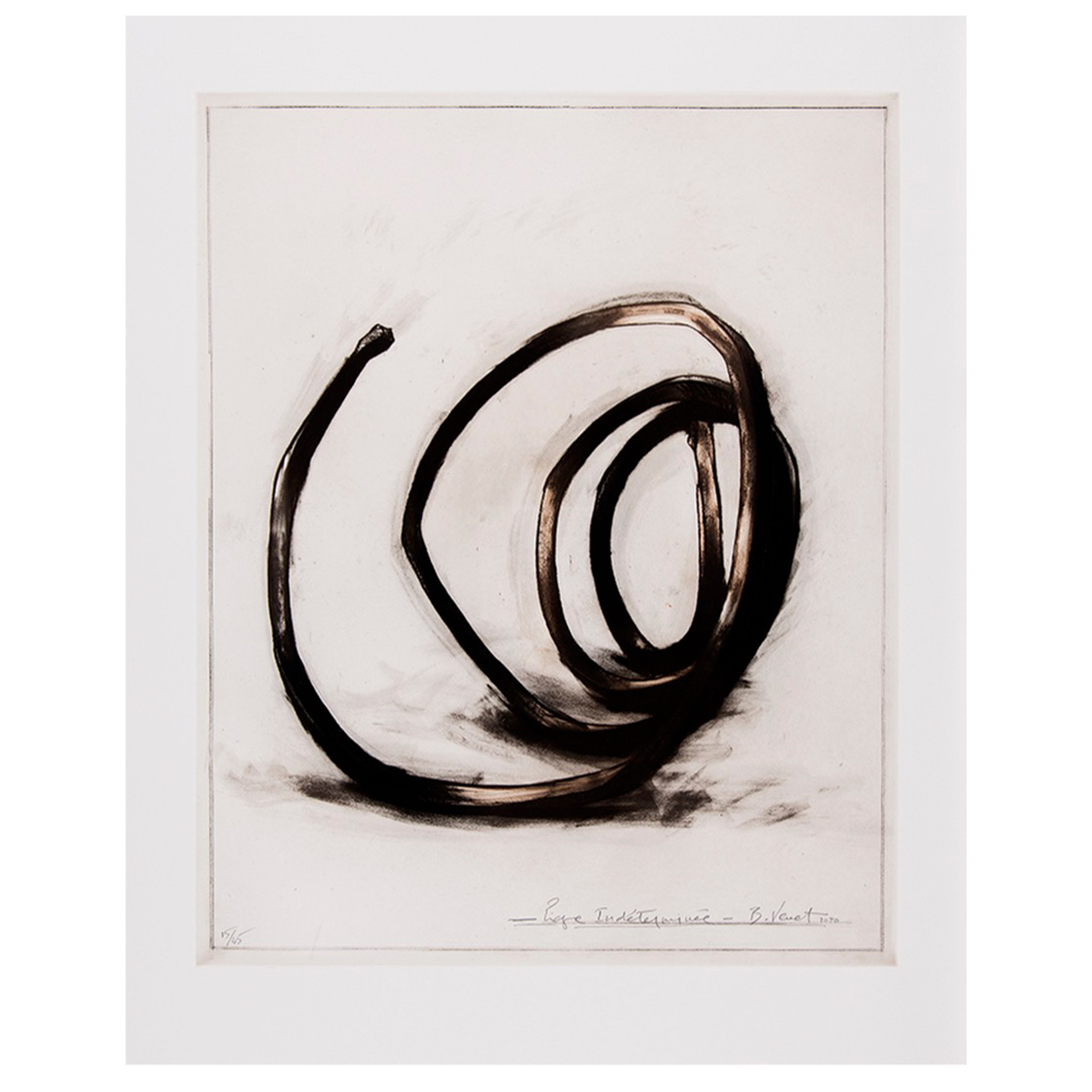 Bernar Venet, Indeterminate Line, 2020